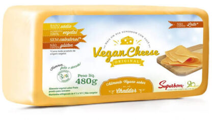 Vegan Cheese Cheddar 480g Superbom