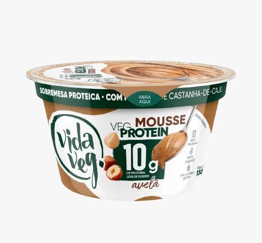 Mousse Vegprotein Avelã 130g Vida Veg