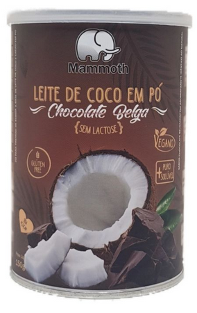 Leite de Coco em pó com Chocolate Belga 150g Mammoth (BR)