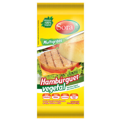 Hamburguer Vegetal Carne Branca Multigrãos Soja 110g Sora (BR)