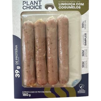 Linguiça com Cogumelos 180g PLANT CHOICE