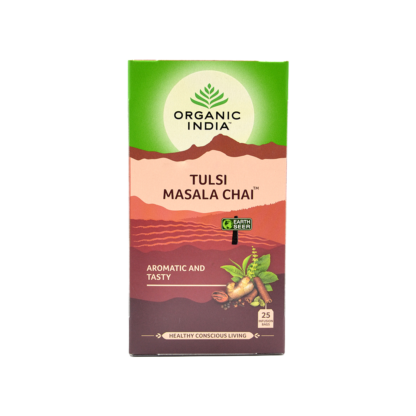 Chá Tulsi Masala Chai 25 Sachês Organic India  (BR)