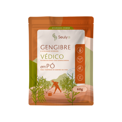 Gengibre Védico em Pó Souly 60g (BR)
