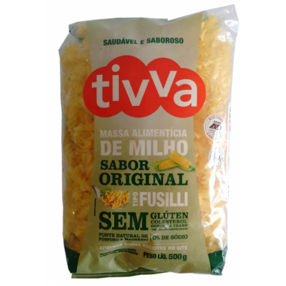 Macarrão de Milho Sem Glúten tipo Fusilli sabor Original 500g Tivva (BR)