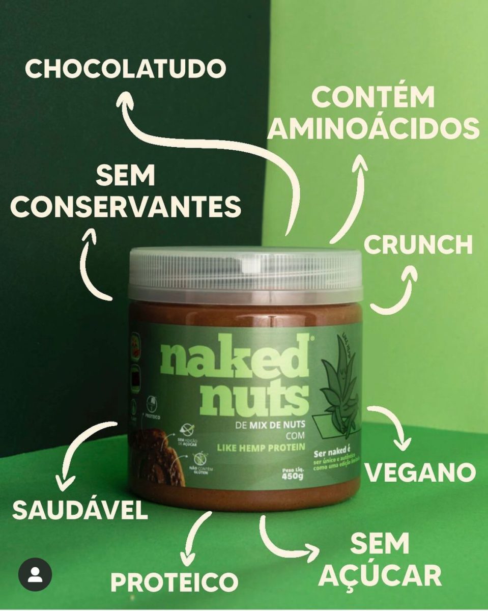 Pasta de Amendoim Crunchy com Proteína Vegana g Naked Nuts BR EDIÇÃO LIMITADA Mercato