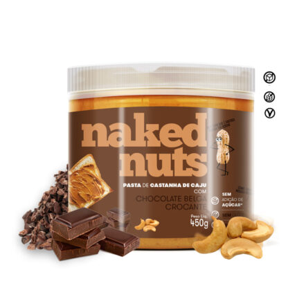 Pasta de Castanha de Caju com Chocolate Belga Crocante 450g Naked Nuts (BR)