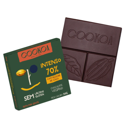 Chocolate Intenso 70% (Barra 30g) Cookoa (BR)