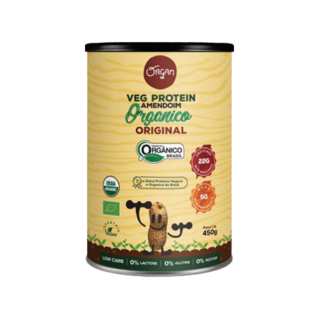Veg Protein Amendoim Orgânico Original 450g ORGAN (BR)