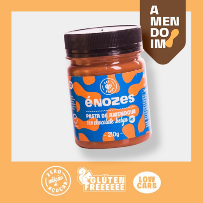 Pasta de Amendoim com Chocolate Belga 70,5% 210g É Nozes (BR)