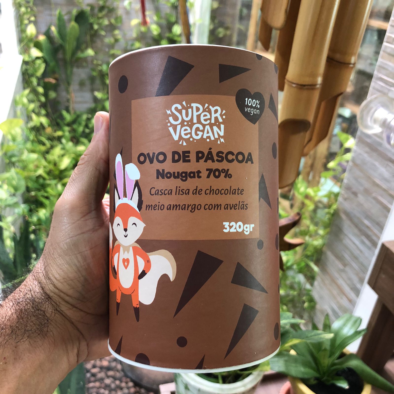Ovo de Páscoa Liso - Nougat 70% (320g) - SuperVegan