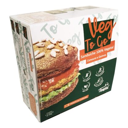 Lanche Pronto Vegano | Veg To Go Cenoura e Quinoa 200g - TENSEI