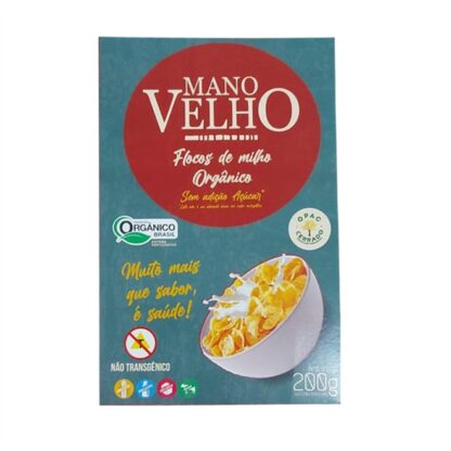 Flocos de Milho (Cereal) Orgânico 200g Mano Velho (BR)