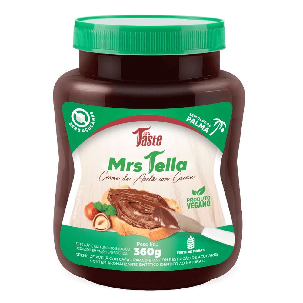 Mrs Tella Creme de avelã 360g Mrs Taste (BR)