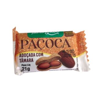 Paçoca adoçada com Tâmara - 25g Puro & Leve