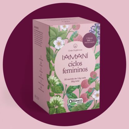 Chá Funcional Orgânico Ciclos Femininos (TPM + Menstruação - 20 sachês) IAMANI (BR)