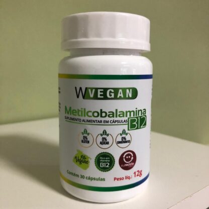 Metilcobalamina B12 30 Cápsulas WVegan (BR) (VALIDADE: 30/12/23)