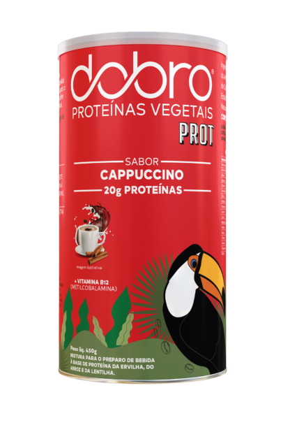 Proteína Vegetal Sabor Cappuccino 450g DOBRO (BR)