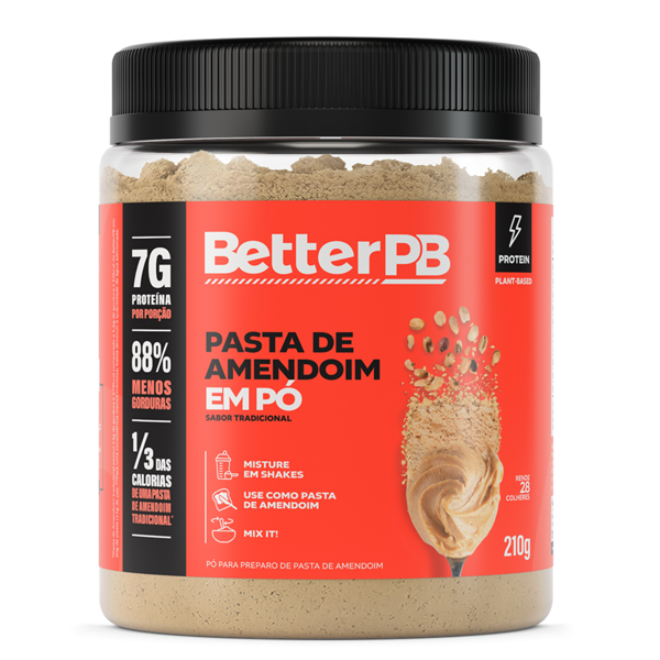 Pasta de Amendoim em pó 210g BetterPB (BR) – Mercato Verde– Loja de