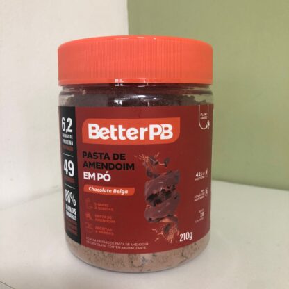 Pasta de Amendoim em Pó - Sabor Chocolate Belga 210g - BetterPB (BR)