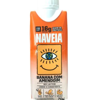 Shake de proteína Naveia Sabor Banana com Amendoim 250ml (16g de proteína)