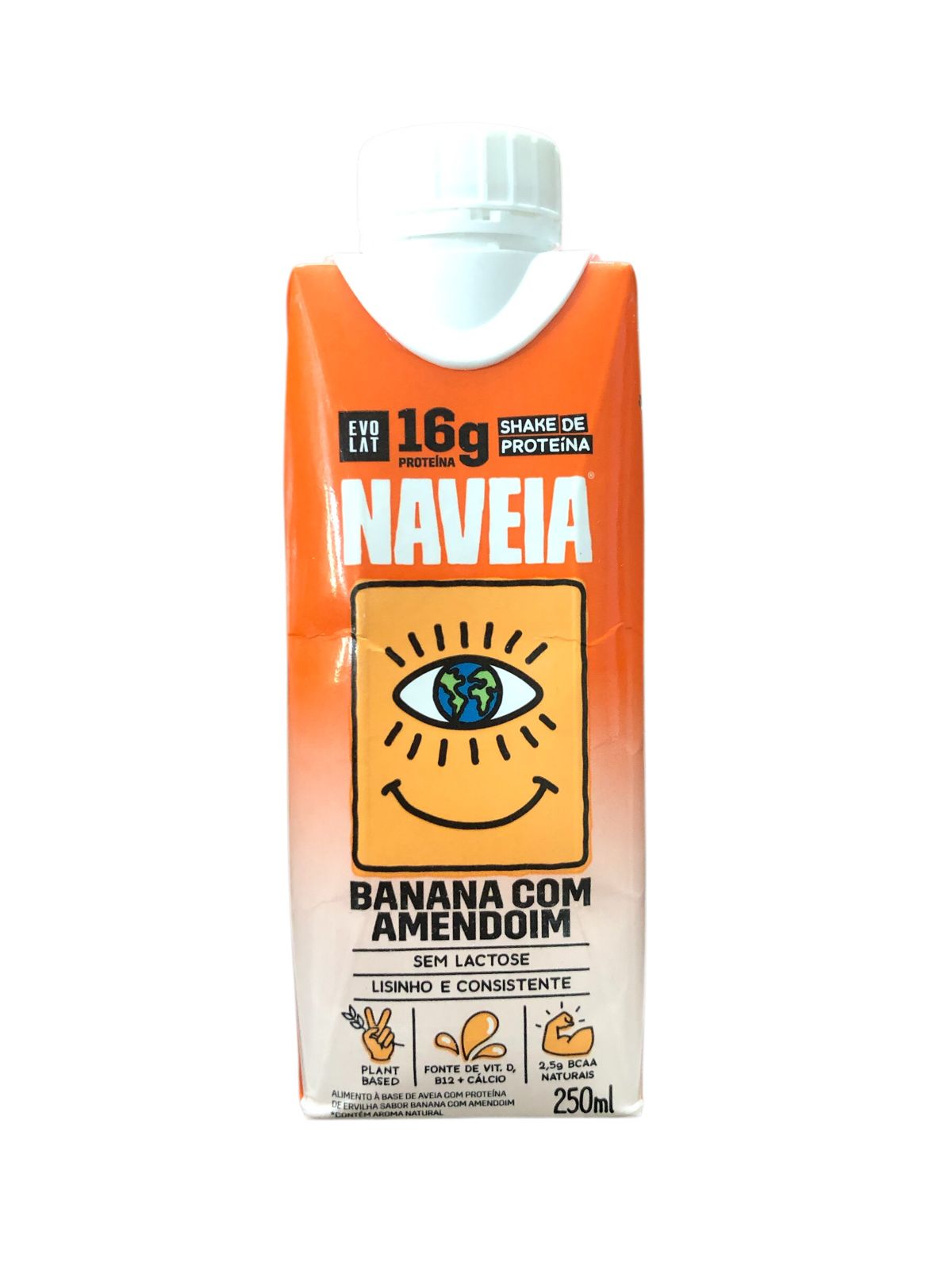 Shake de proteína Naveia Sabor Banana com Amendoim 250ml (16g de proteína)
