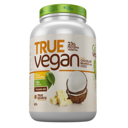 Proteína Vegana True Vegan Sabor Chocolate Branco com Coco 837g (BR)
