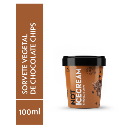 Not Icecream Sabor Chocolate Chips 100ml Not.Co  (VALIDADE: 30/01/2023)