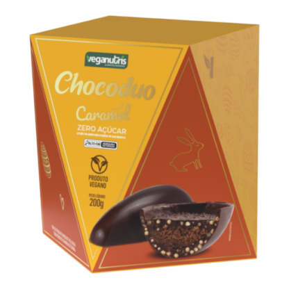 Ovo de Páscoa Chocoduo Caramel 200g -Veganutris