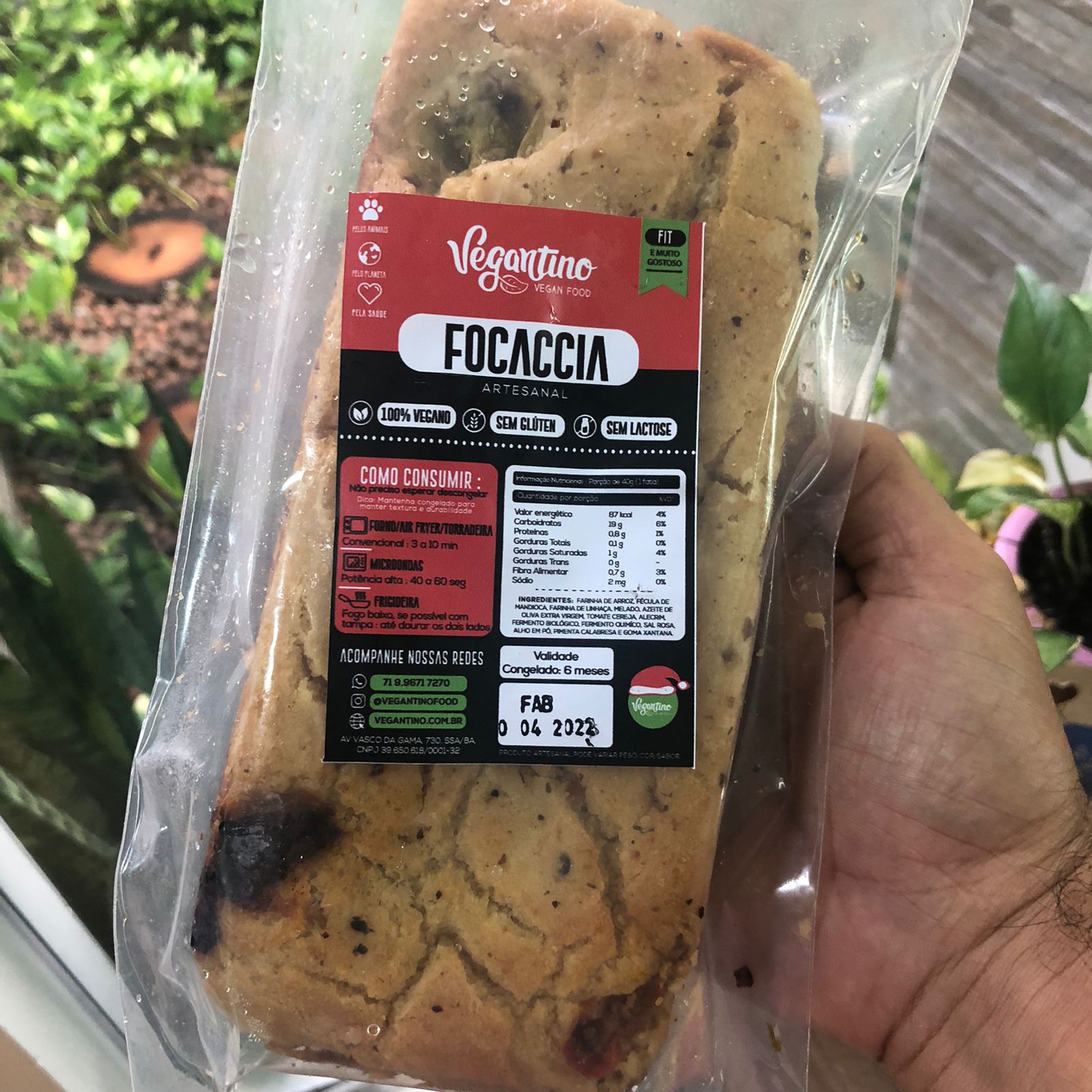 Focaccia Vegana 400g Vegantino