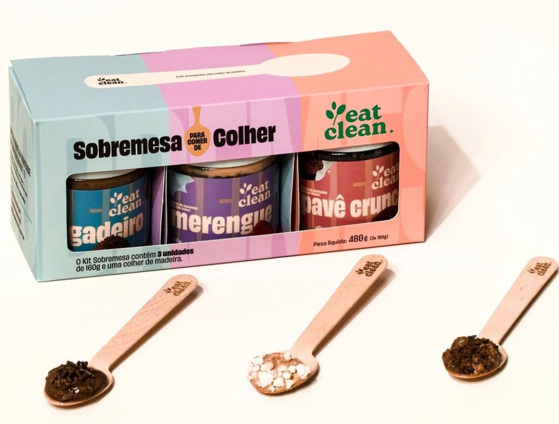 Kit Sobremesa para Comer de Colher 480g Eat Clean (BR) - LANÇAMENTO - Imagem 2
