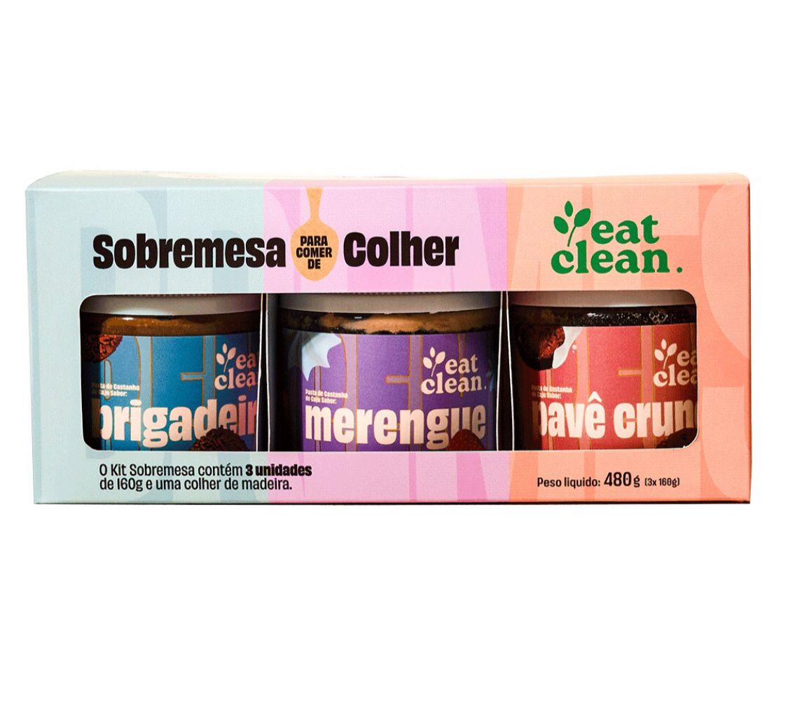 Kit Sobremesa para Comer de Colher 480g Eat Clean (BR) - LANÇAMENTO