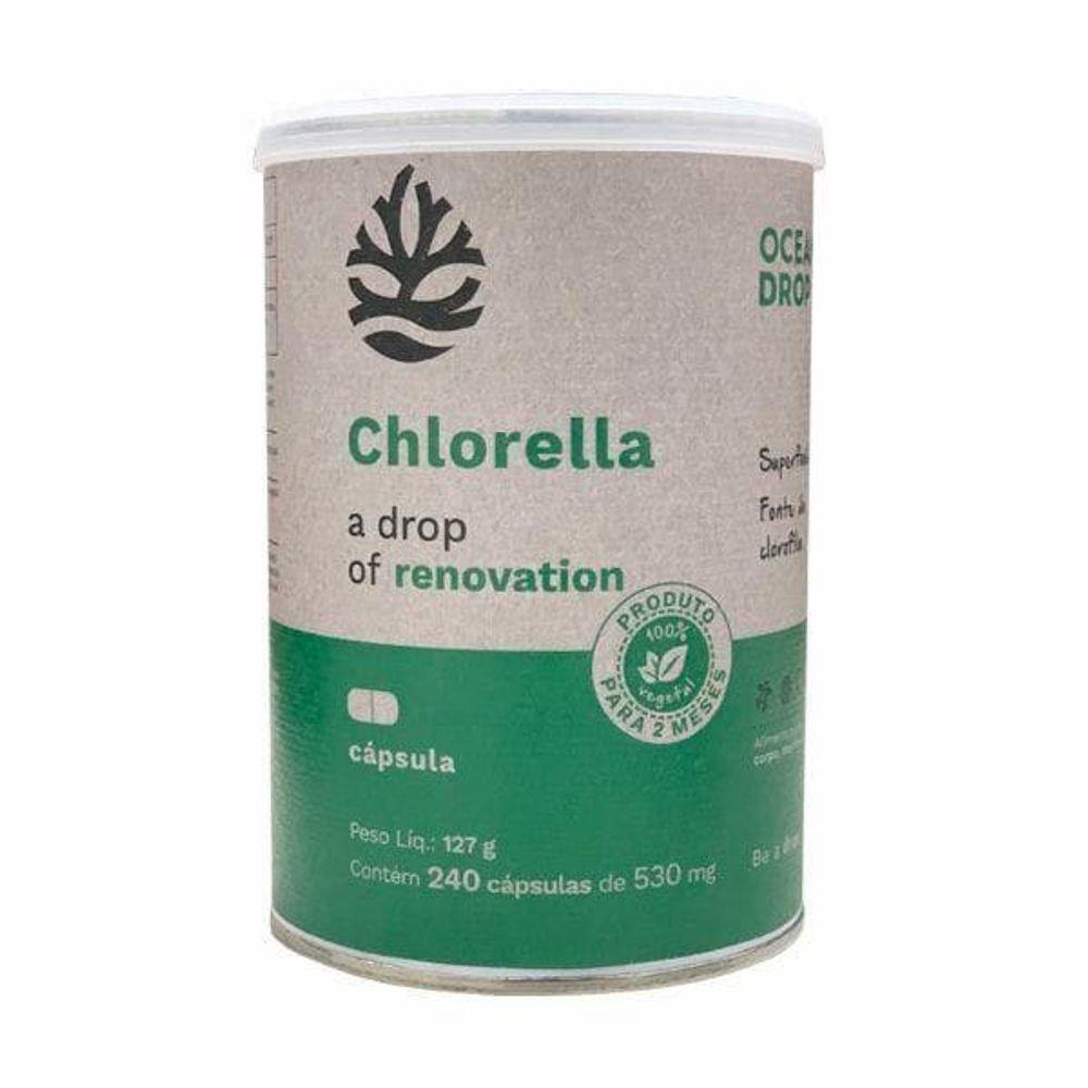 Chlorella 240 tablets de 400mg Ocean Drop (BR)