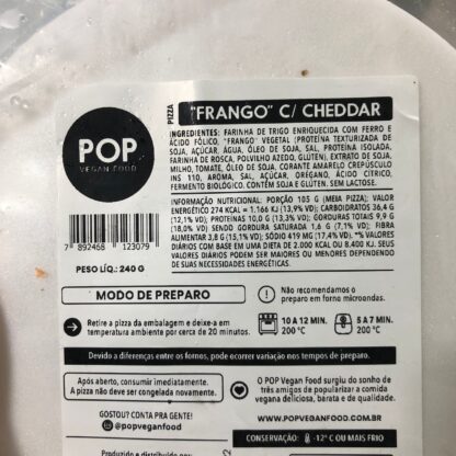 Pizza Frango com Cheddar 220g Pop Vegan (congelada) - Image 2