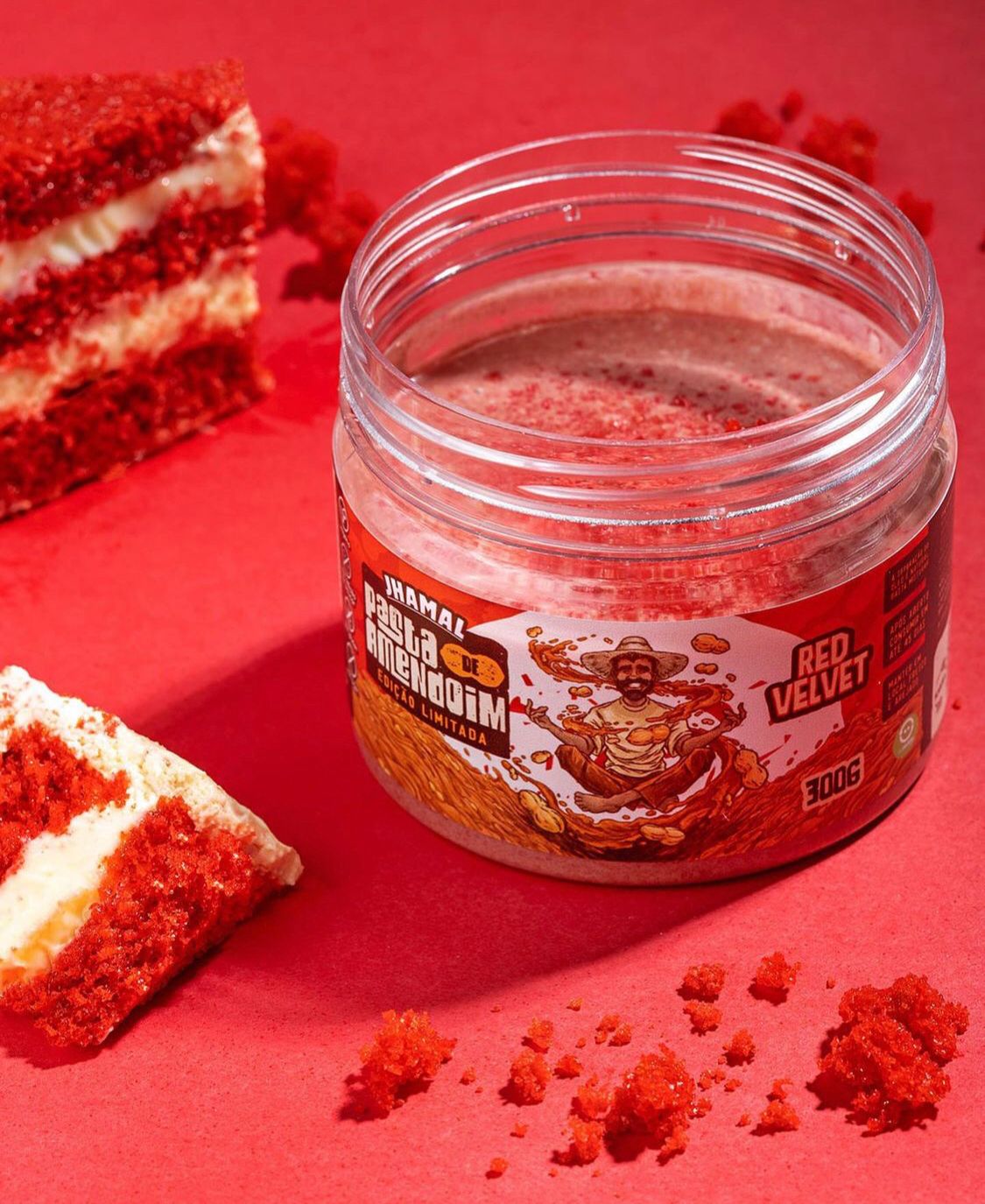 Pasta de Amendoim Red Velvet 300g Jhamal (BR) - Imagem 2