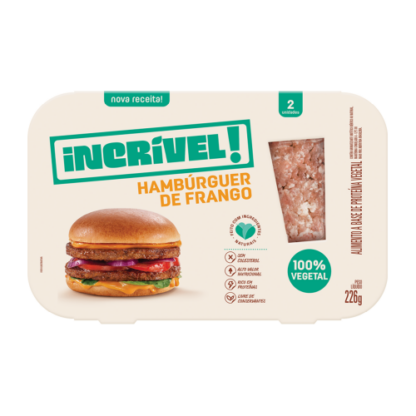 Incrível Burger de Frango 226g (2 unidades) - Produto Vegano