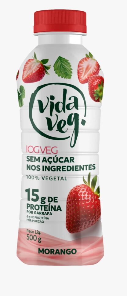 IogVeg Morango SEM AÇÚCAR 500g Vida Veg