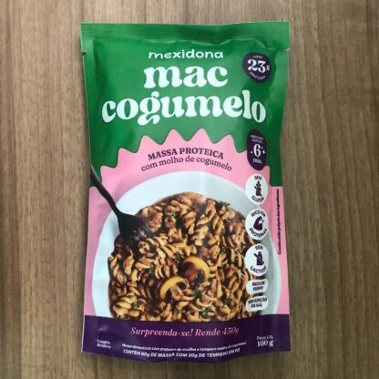 Massa Protéica c/molho de cogumelos - MAC COGUMELO 100g - Mexidona (23g de proteína)