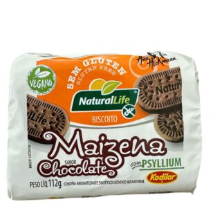 Biscoito de Maizena Sabor Chocolate (Vegano & Sem Glúten) 112g - Natural Life